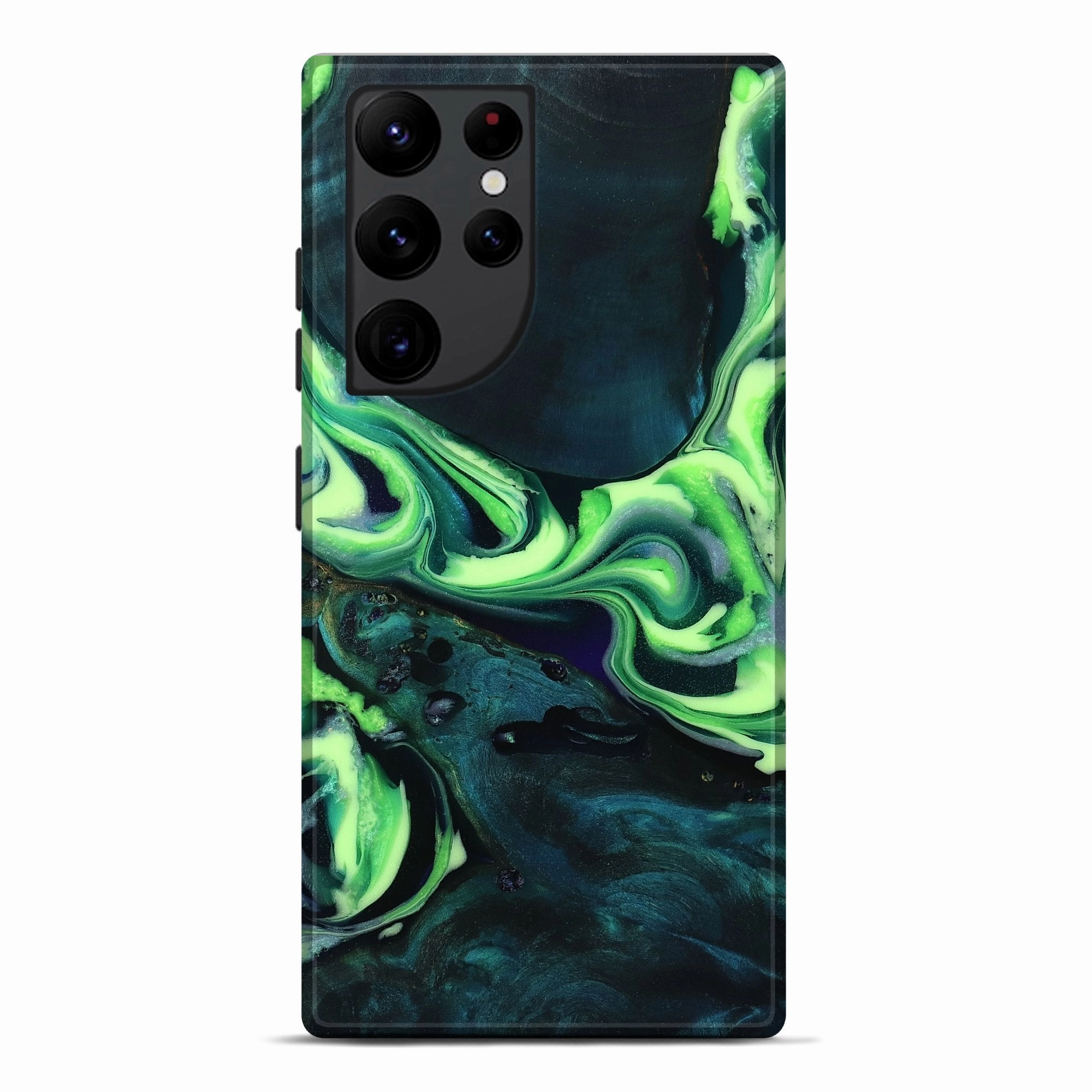 Galaxy S22 Ultra Wood Live Edge Phone Case - Lori (Green, 781460) Anti Scratch Coating Scratch Resistant Glass