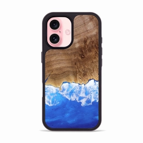 Bubble Free Installation Slim Screen Protector Iphone 16 Wood Phone Case - Walton (Coastal, 773218)