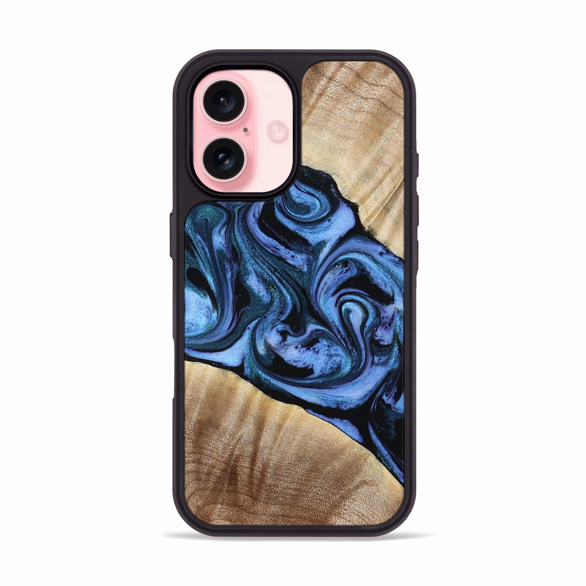 Iphone 16 Wood Phone Case - Delano (Blue, 776671) Easy Installation