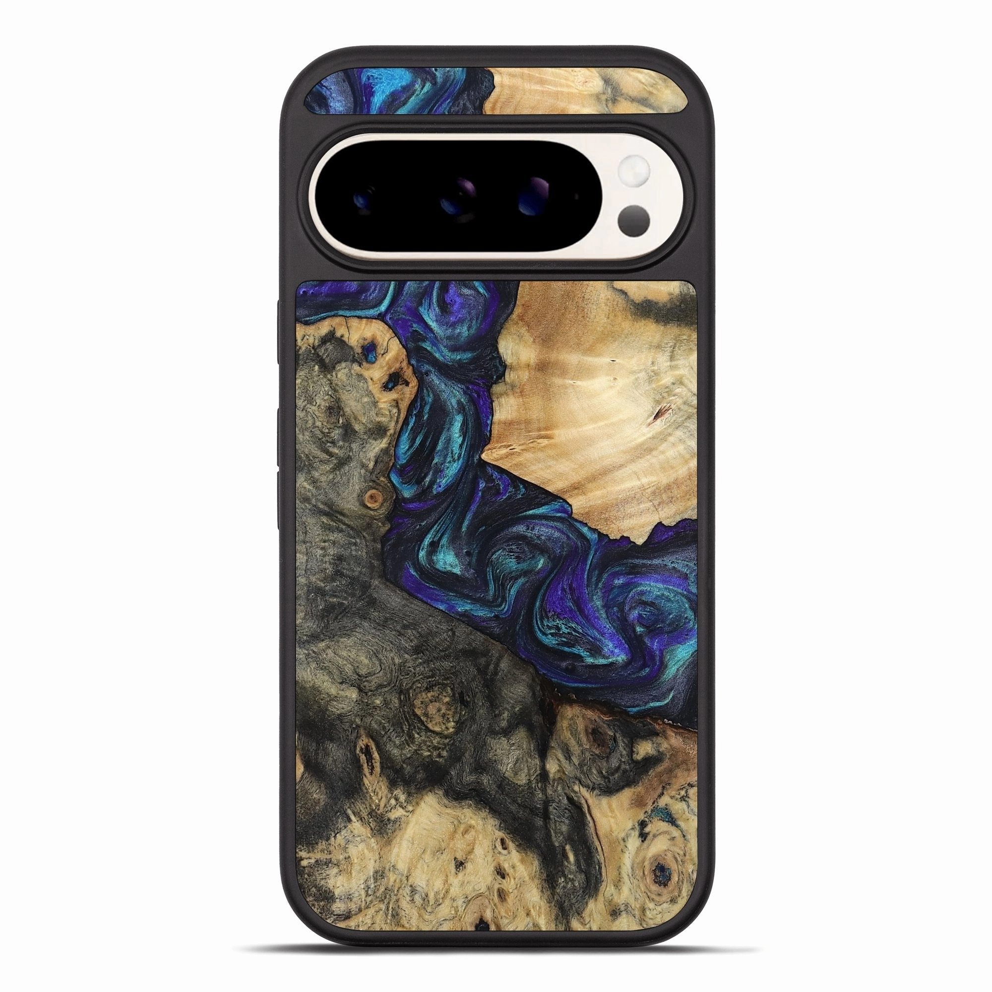 Pixel 10 Pro Xl Wood Phone Case - Corrine (Purple, 781685) Tempered Screen Protector