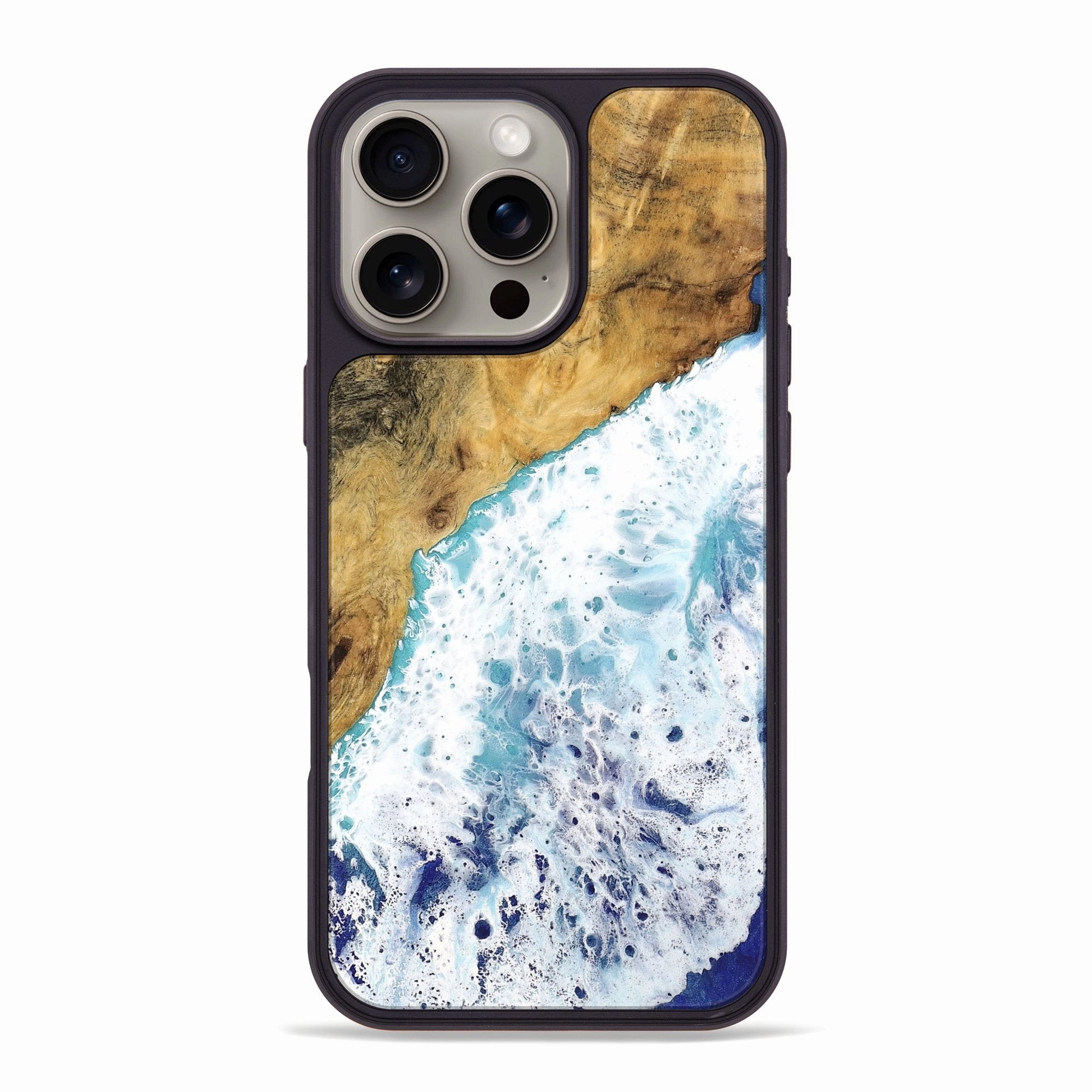 Iphone 16 Pro Max Wood Phone Case - Laron (Coastal, 742629) Anti Glare Oleophobic Coating
