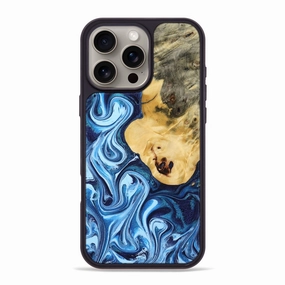 Ultra Clear Anti Shock Film Iphone 16 Pro Max Wood Phone Case - Tanesha (Blue, 772812)