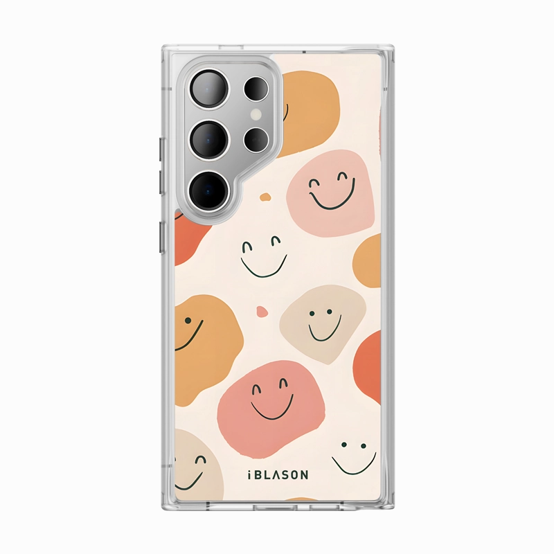 Galaxy S24 Ultra Halo Magsafe Cute Phone Case - Happy Scratch Proof