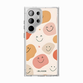 Galaxy S24 Ultra Halo Magsafe Cute Phone Case - Happy Scratch Proof