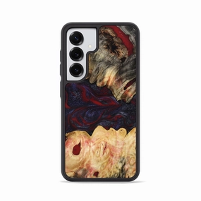 Anti Spy Anti Yellowing Film Galaxy S25 Wood Phone Case - Rosina (Red, 776343)