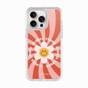 Privacy Screen Anti Finger Oil Iphone 14 Pro Max Halo Magsafe Cute Phone Case - Retro Flower Power