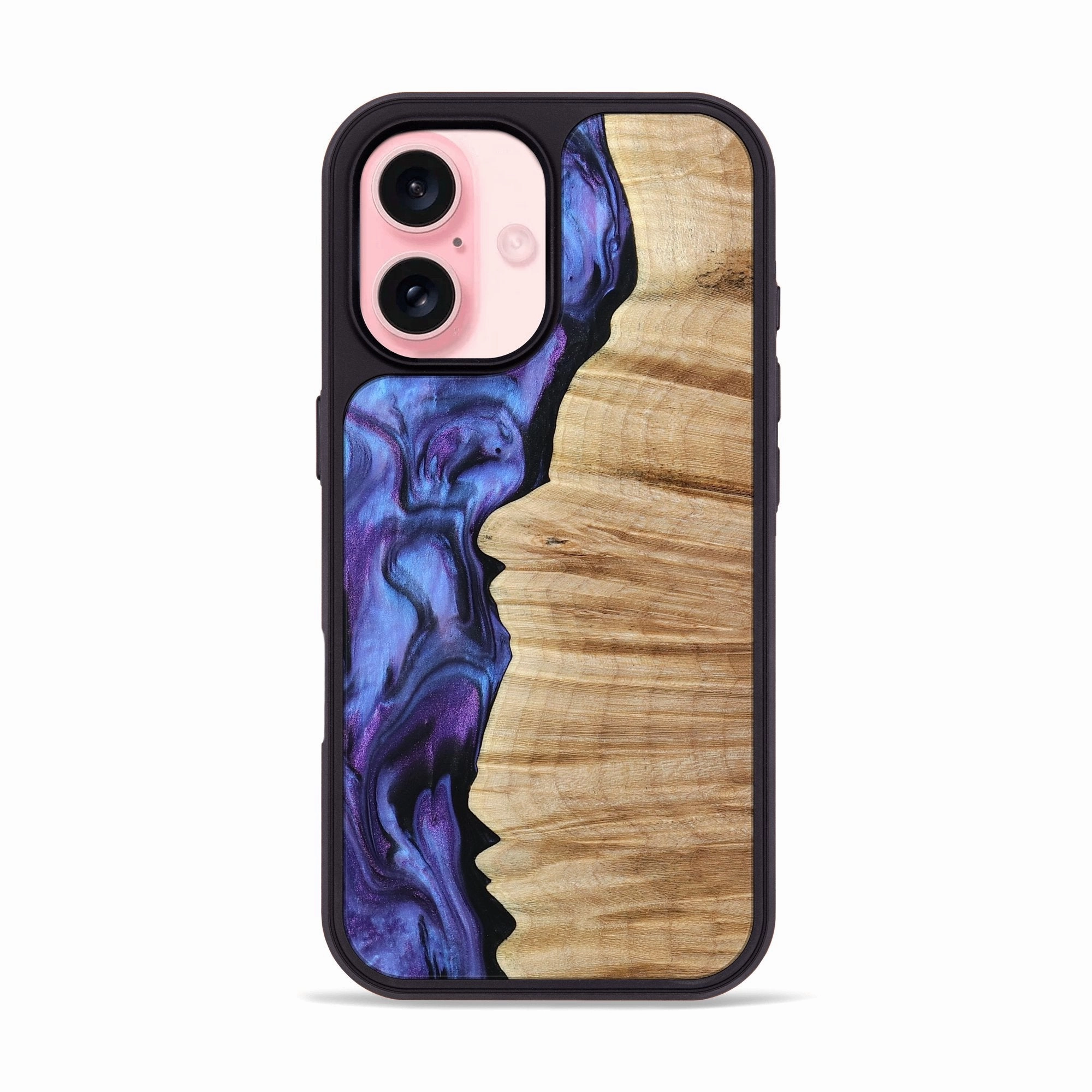 Ultra Slim Protector Iphone 16 Wood Phone Case - Rosalia (Purple, 781678)