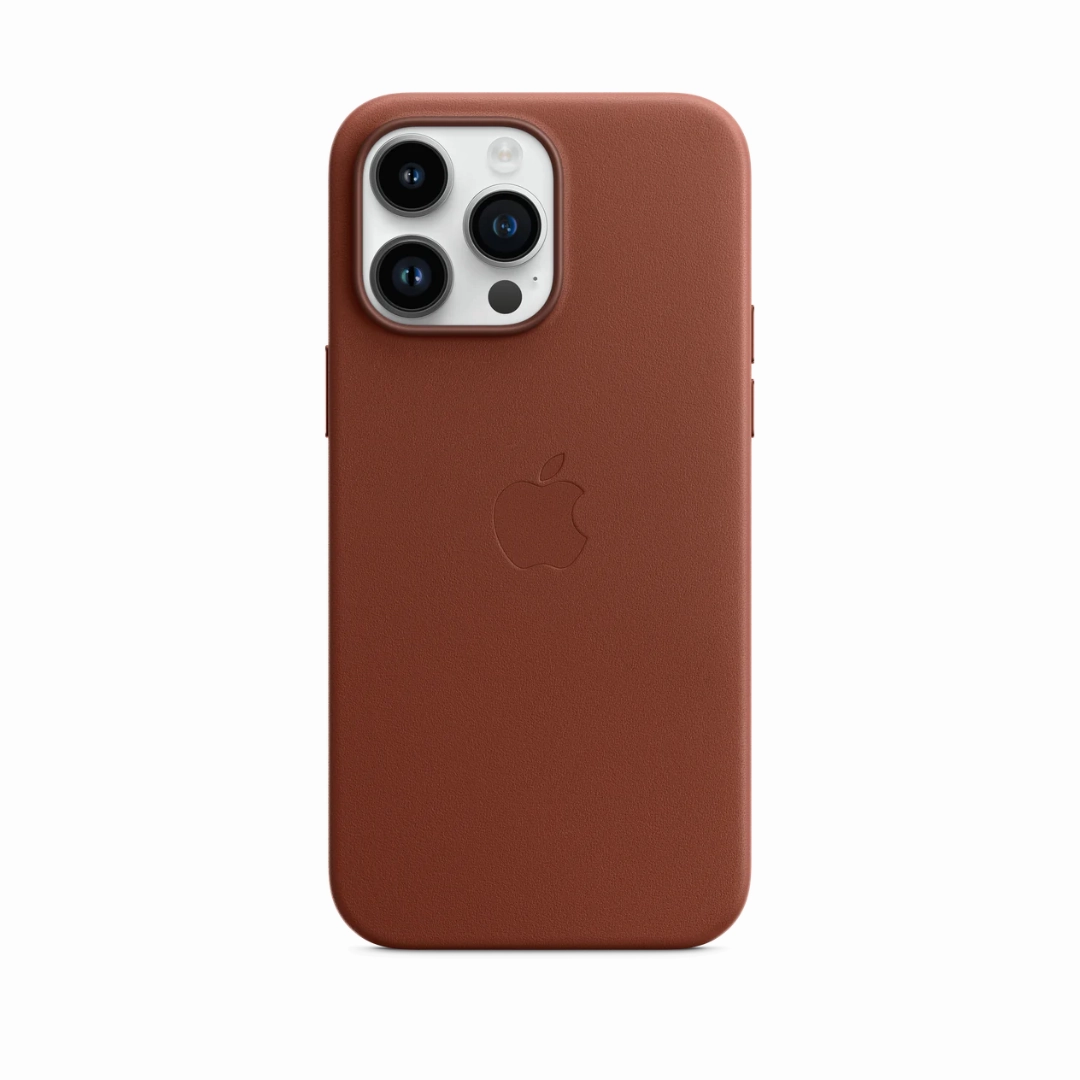 Leather Case - Umber - Iphone 15 Series Self Healing Anti Scratch Screen