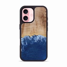 Iphone 16 Wood Phone Case - Karissa (Coastal, 779940) Anti Yellowing Anti Reflection Screen