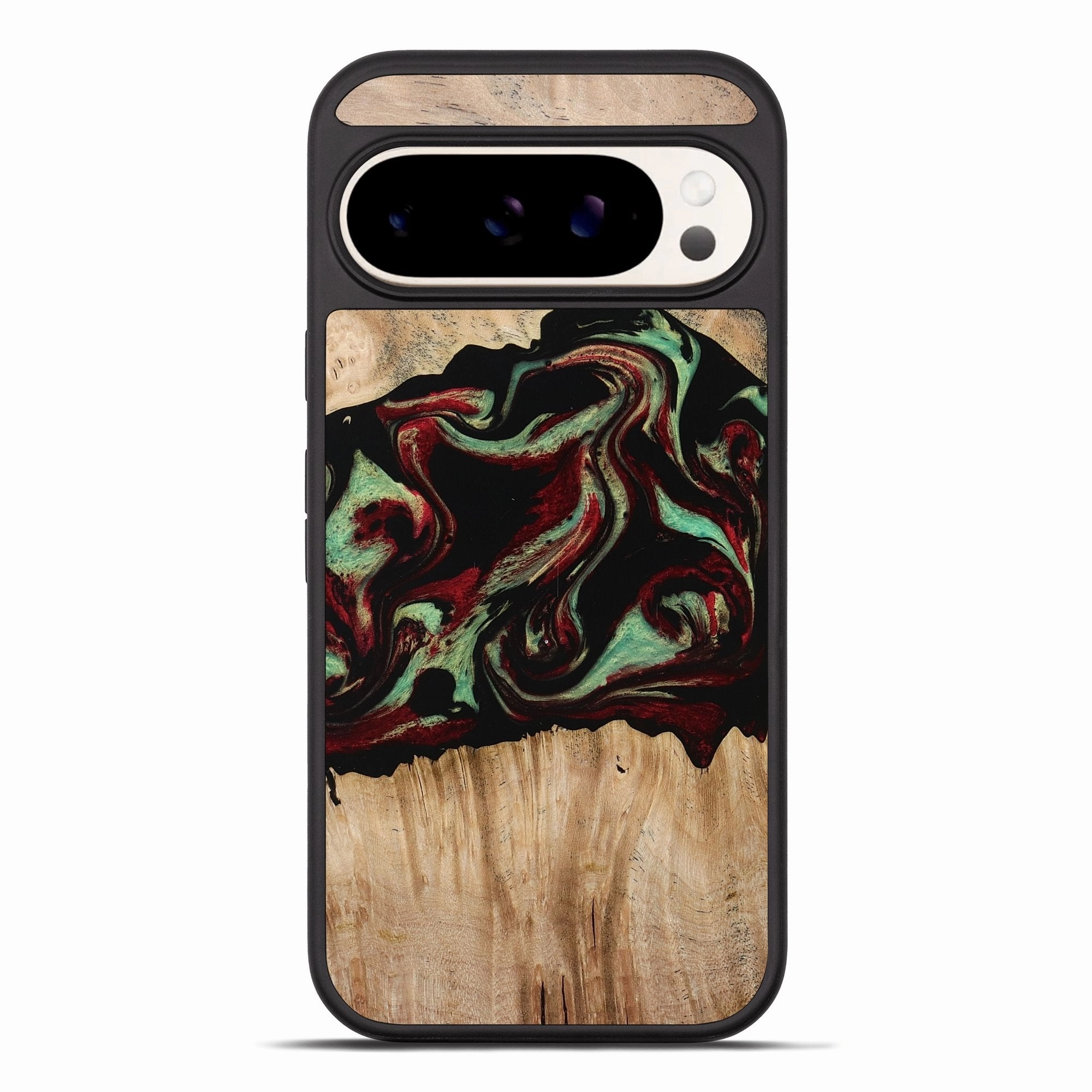Pixel 10 Pro Xl Wood Phone Case - Arron (Red, 773588) Anti Static