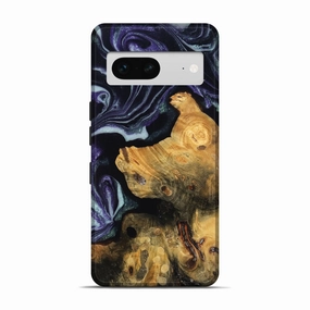 Anti Finger Oil Scratch Proof Pixel 7 Wood Live Edge Phone Case - Dessie (Purple, 781010)