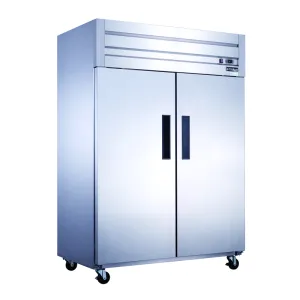 Dukers - D55AF, Commercial 55" 2 Solid Door Reach-In Freezer 40.74cu.Ft.