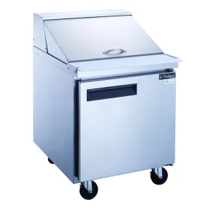 Dukers - DSP29-12M-S1, Commercial 29" Salad, Sandwich Food 12 Pan Prep Table Refrigerator Mega Top 6.6 cu.ft.