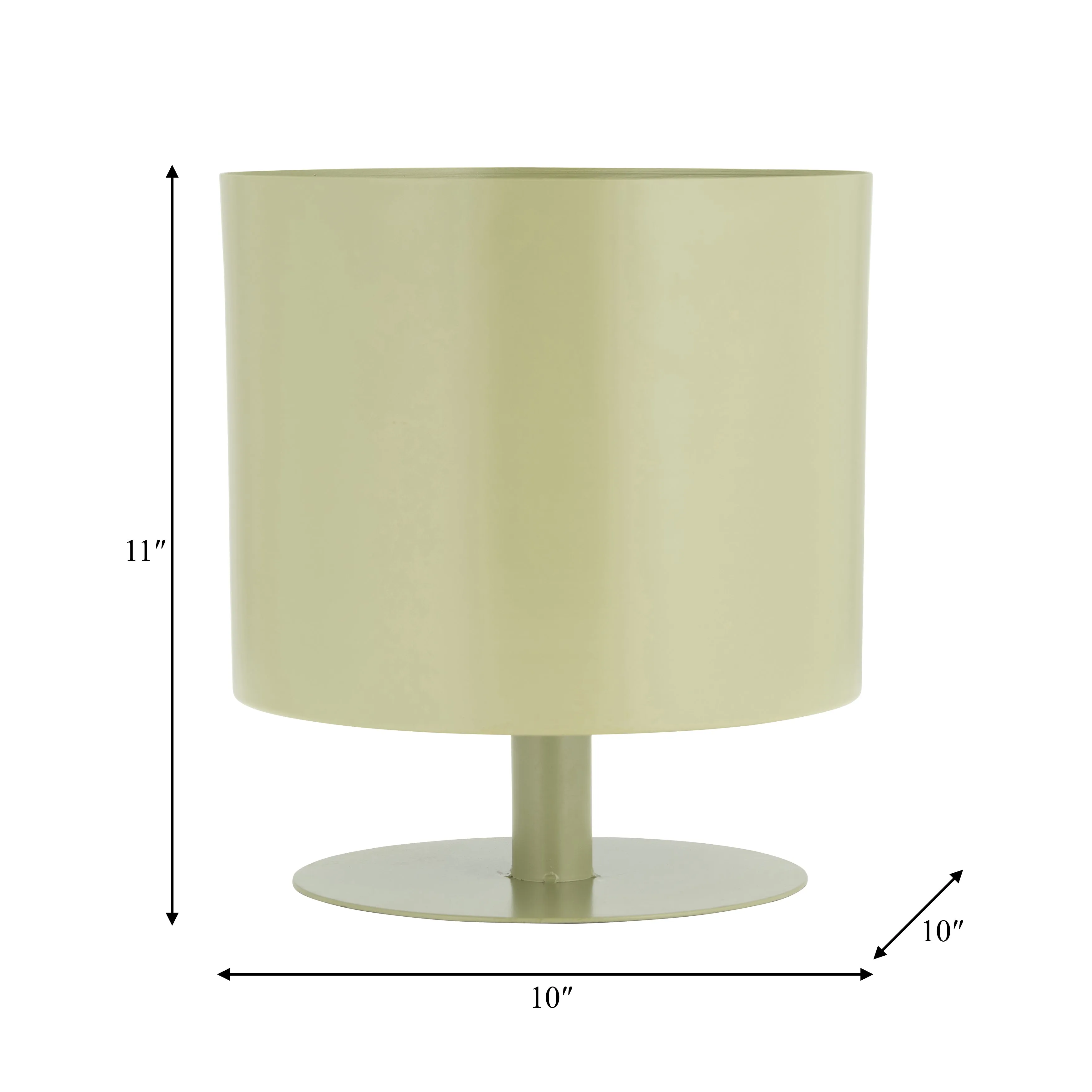 Ec Metal,10",flat Round Base Planter,tendril