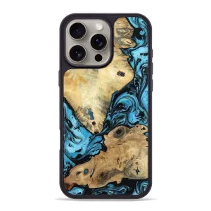 Anti Yellowing Screen Iphone 16 Pro Max Wood Phone Case - Darcie (Blue, 781779)