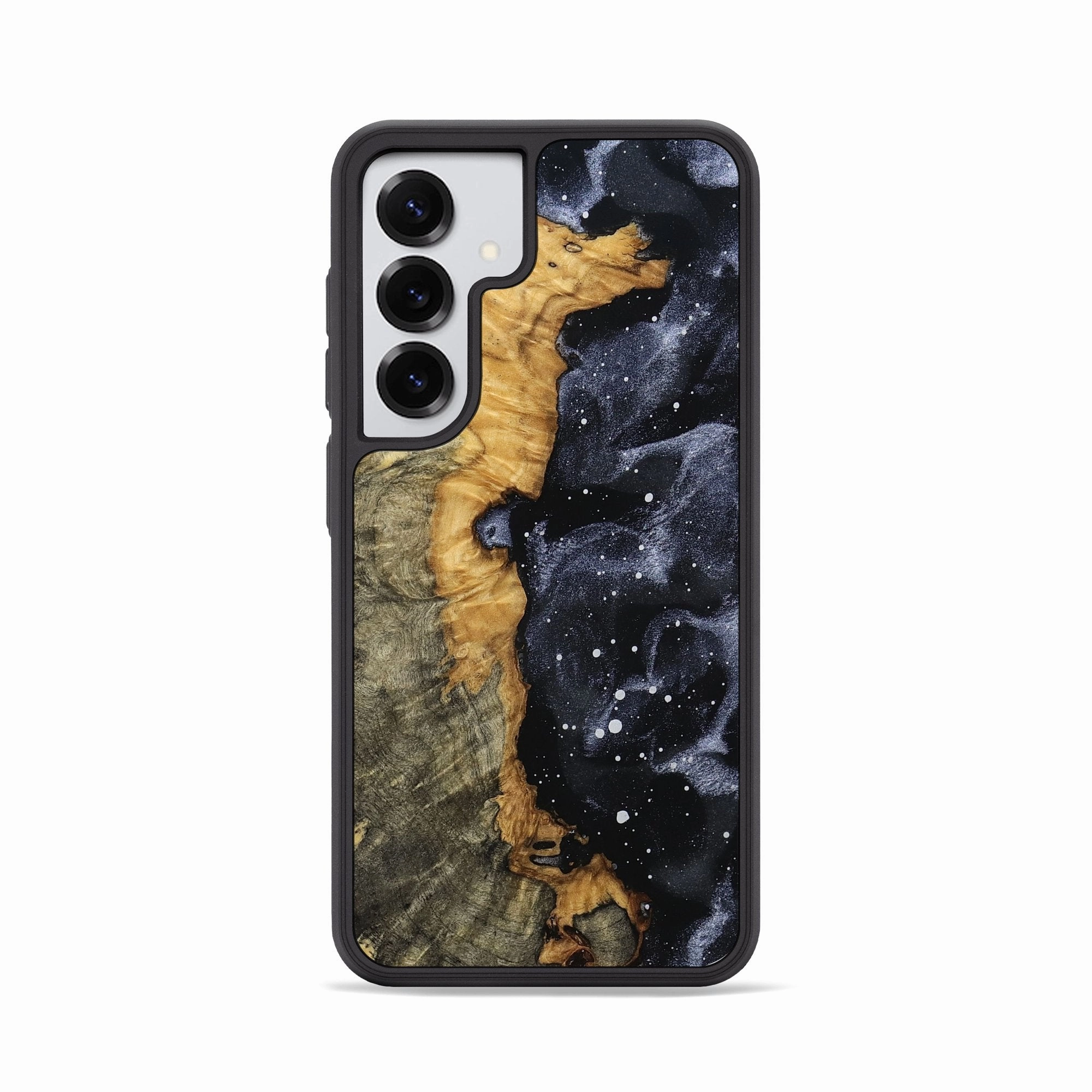 Scratch Proof Glass Galaxy S25 Wood Phone Case - Devyn (Cosmos, 781914)