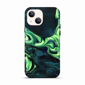 Iphone 13 Wood Live Edge Phone Case - Lori (Green, 781460) Easy Installation