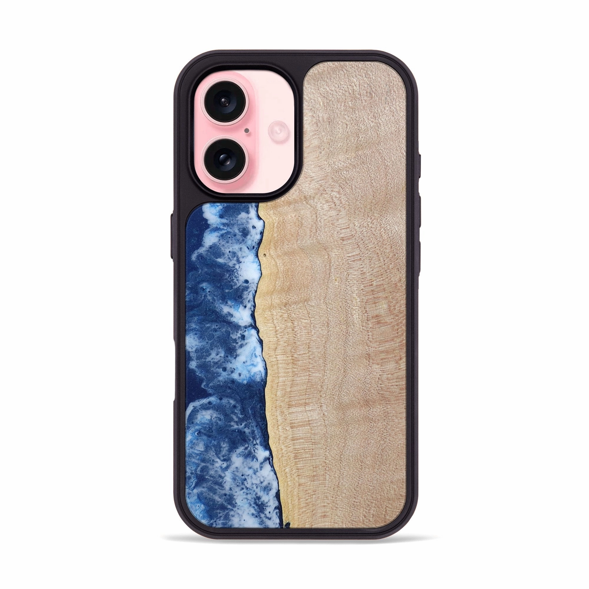Iphone 16 Wood Phone Case - Lutie (Coastal, 779366) Fingerprint Resistant Screen Anti Reflection Coating
