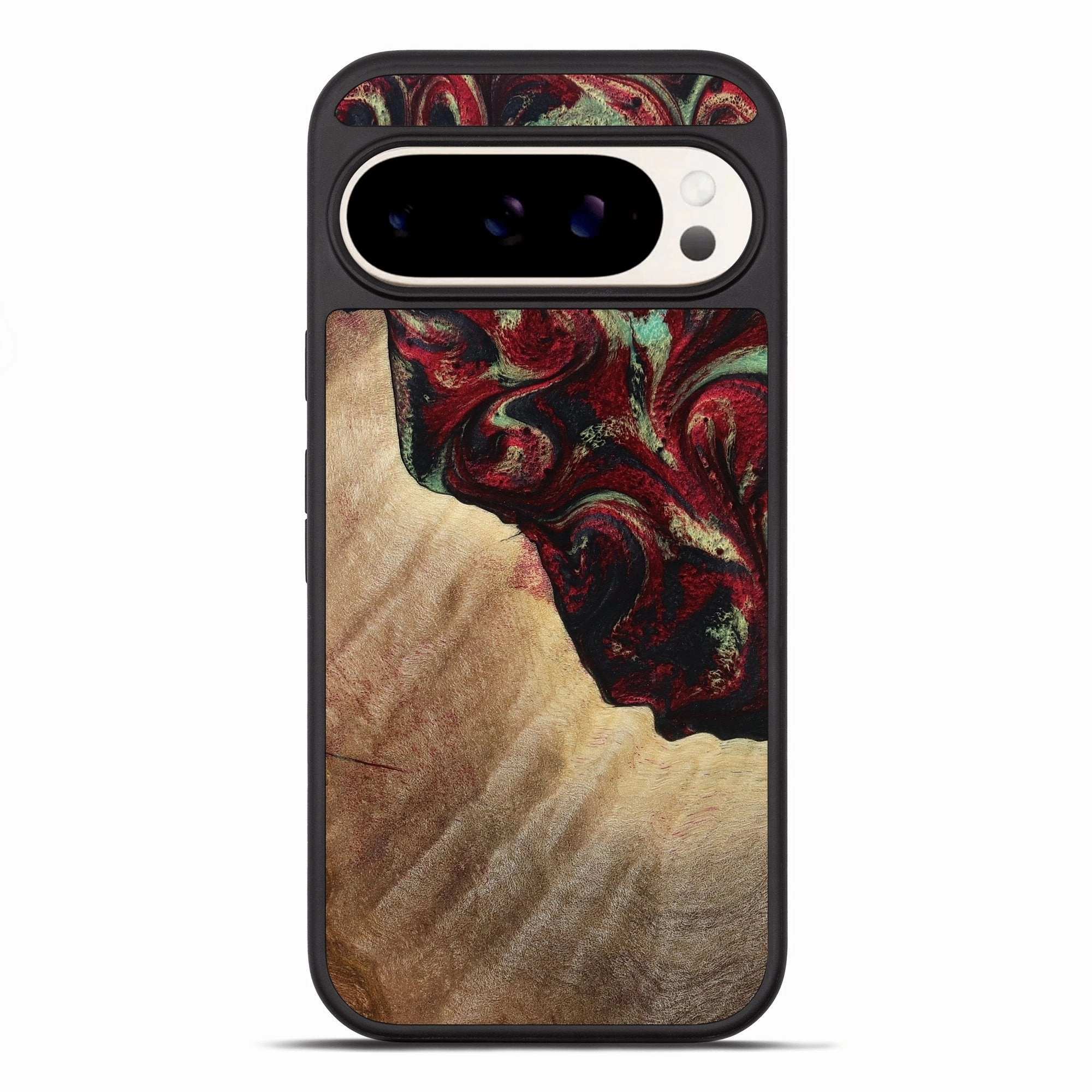 Impact Protection Shatterproof Glass Pixel 10 Pro Xl Wood Phone Case - Barbara (Red, 781654)