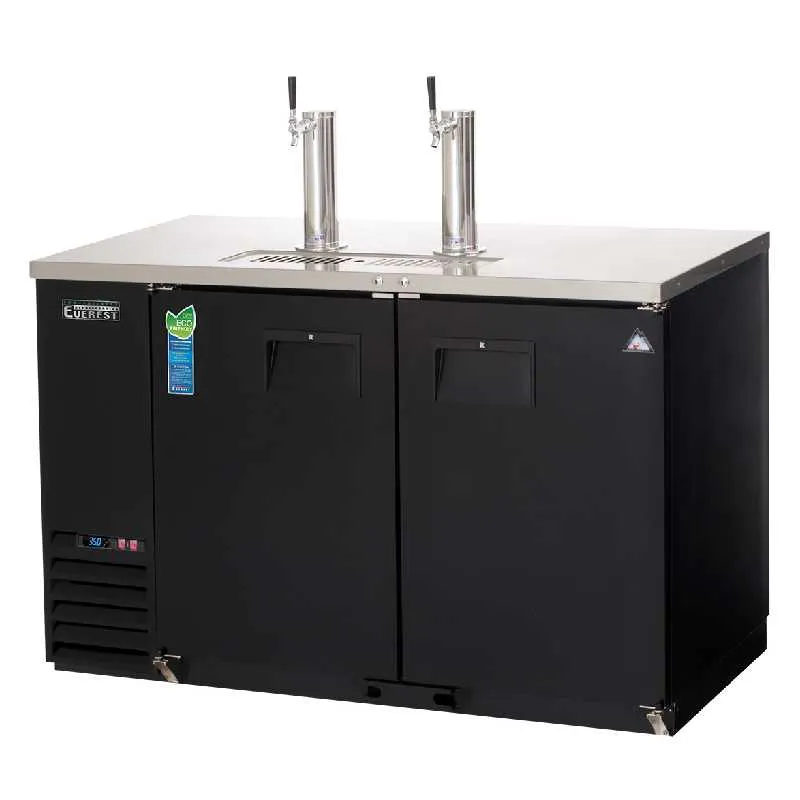 Everest - EBD2-24, Commercial 57" Direct Draw Keg Refrigerator Cooler Beer Dispenser 17 cu. ft.