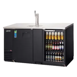 Everest - EBD3-BBG, Commercial 68" Back Bar & Direct Draw Keg Refrigerator Cooler Beer Dispenser