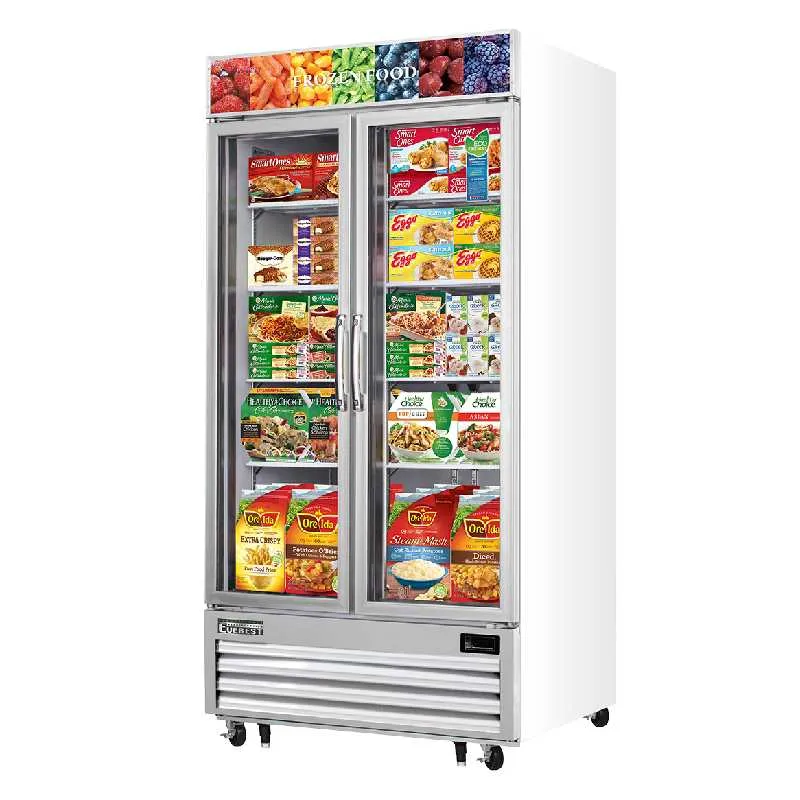 Everest - EMGF36 Commercial 41" 2 Glass Door Merchandiser Freezer