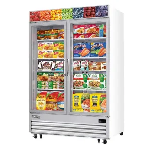 Everest - EMGF48 Commercial 54" 2 Glass Door Merchandiser Freezer