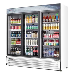 Everest - EMSGR69, Commercial 72" 3 Swing Glass Door Merchandiser Refrigerator 71 cu. ft.