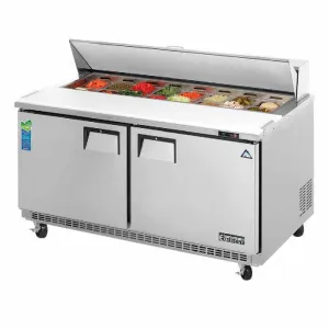 Everest - EPBNWR2, Commercial 59" 16 Pans Salad Sandwich Food Prep Table Refrigerator