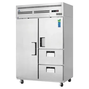 Everest - ESR2D2, Commercial 49" Two Solid Door Reach-In Refrigerator 48 cu.ft.