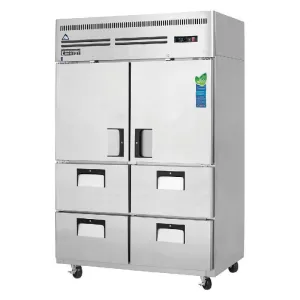 Everest - ESR2D4, Commercial 49" Two Solid Door Reach-In Refrigerator 48 cu.ft