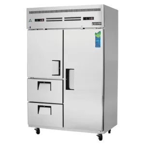 Everest - ESRF2D2, Commercial 49" Two Solid Door Reach-In Refrigerator F 22 cu.ft. / R 22 cu.ft.
