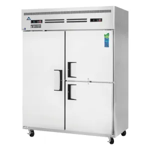 Everest - ESWQ3, Commercial 59" Three Solid Door Reach-In Refrigerator Freezer 55 cu.ft.