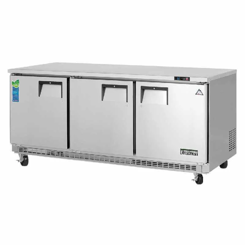 Everest - ETBF3, Commercial 71" Undercounter Worktop Freezer 22cu.ft. NSF
