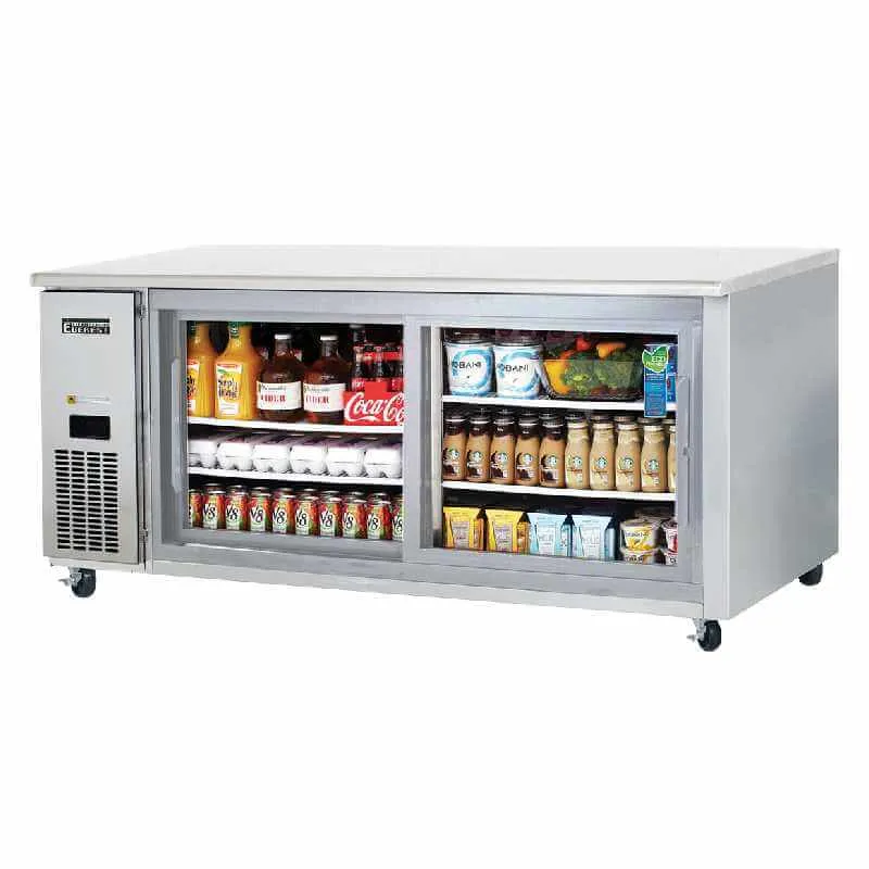 Everest - ETGWR2, Commercial 71" Undercounter Worktop Refrigerator
