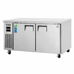 Everest - ETRF2, Commercial 59" Undercounter Worktop Dual Temperature Refrigerator Freezer