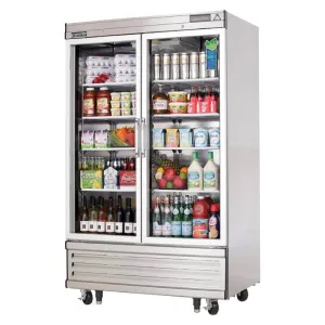 Everest's - EBGR2, 54" Two Glass Door Reach-in Refrigerator 53 cu.ft.