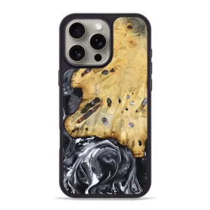 Iphone 16 Pro Max Wood Phone Case - Nevada (Black & White, 781581) Shock Guard