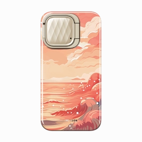 Easy Apply Fingerprint Resistant Coating Iphone 15 Pro Cosmo Mag Case - Ocean Sunset