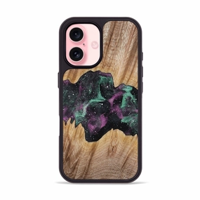 Iphone 16 Wood Phone Case - Matilda (Cosmos, 771575) Reinforced Corners