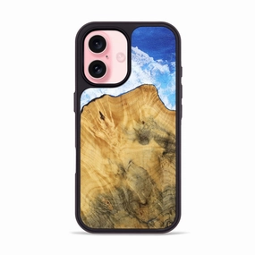 High Transparency Iphone 16 Wood Phone Case - Zane (Coastal, 772590)