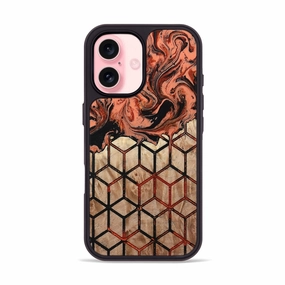 Reinforced Corners Soft Edge Iphone 16 Wood Phone Case - Jalen (Pattern, 779811)
