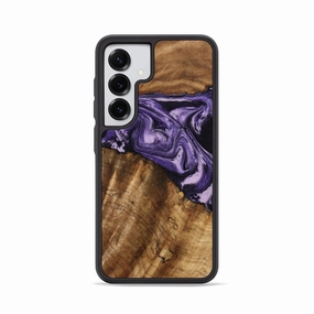 Anti Scratch Shield Ultra Slim Protector Galaxy S25 Wood Phone Case - Marlie (Purple, 775676)