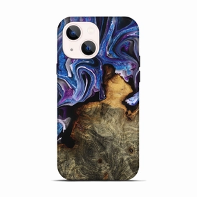 Anti Finger Grease Iphone 13 Wood Live Edge Phone Case - Johan (Purple, 776925)
