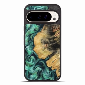Pixel 10 Pro Xl Wood Phone Case - Mittie (Green, 781772) Shock Absorbing Anti Scratch Screen