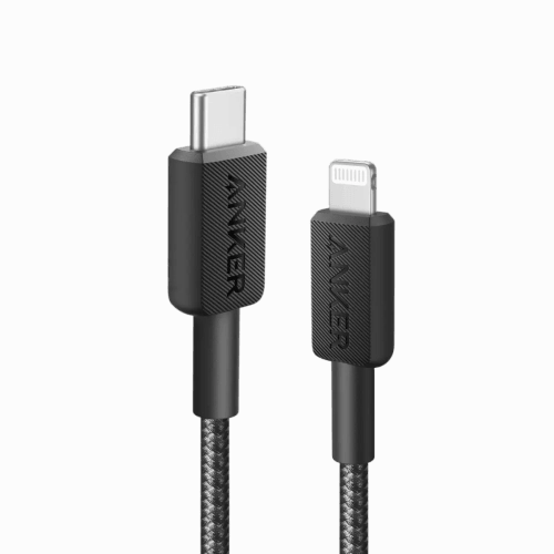 Anker 322 Usb-C To Lightning Cable Braided (0.9M/3Ft) -Black Quick Charge Plug and Play