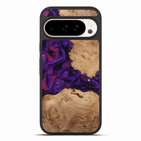 Scratch Proof Glass Pixel 10 Pro Xl Wood Phone Case - Melva (Purple, 772817)