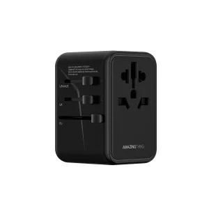 Dual Port Charger Explorer Pro Gan Pd65W 3C2A Universal Travel Adapter