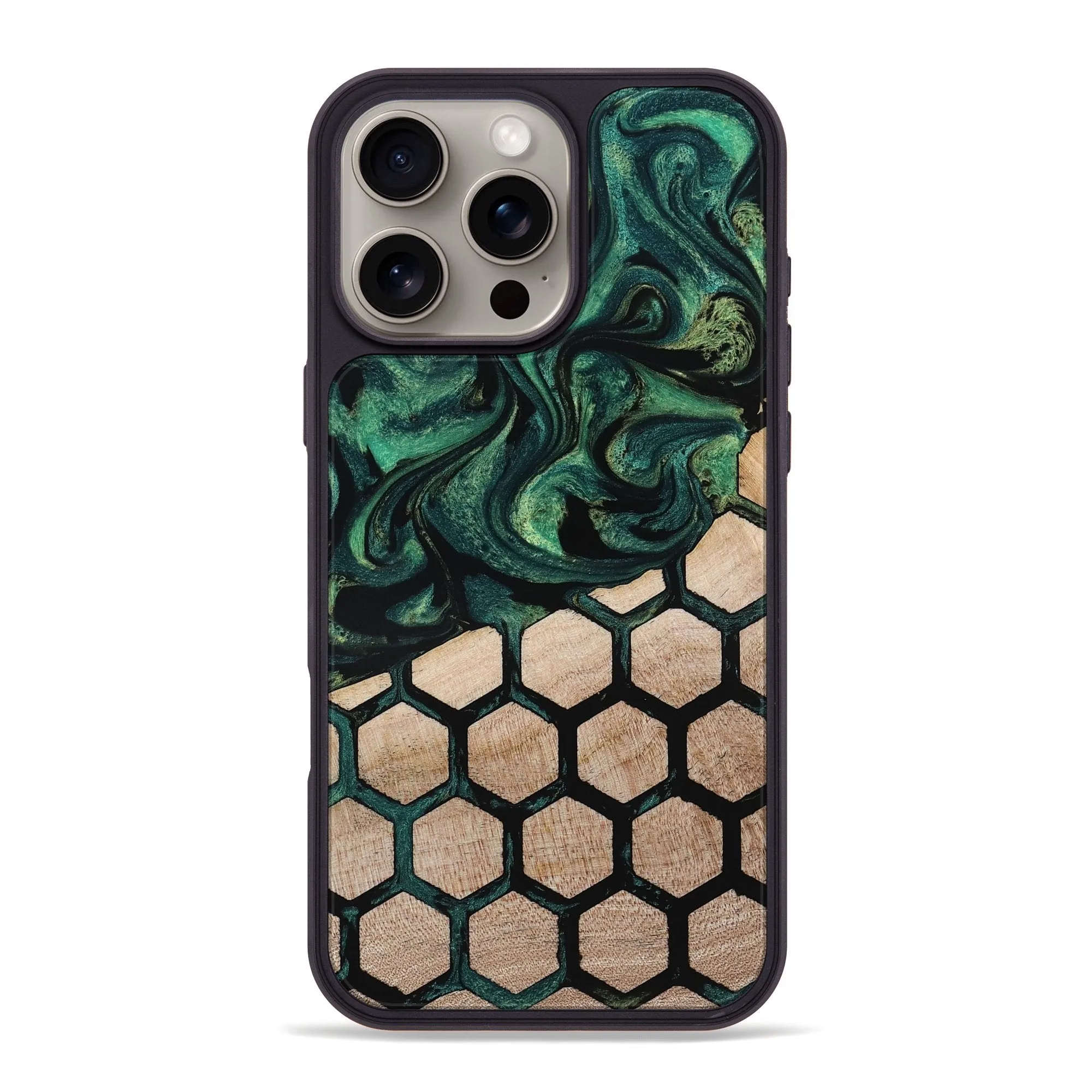 Bubble Free HD Screen Protector Iphone 16 Pro Max Wood Phone Case - Ami (Pattern, 779652)