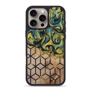 Fingerprint Shield Shock Guard Iphone 16 Pro Max Wood Phone Case - Axton (Pattern, 780845)